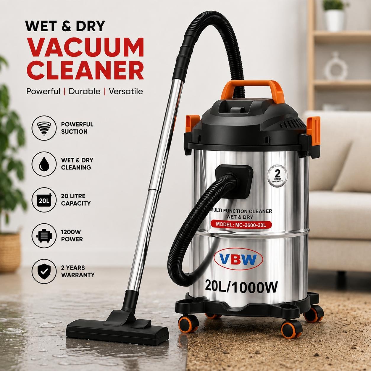 VBW Multi Vacuum Cleaner Wet & Dry