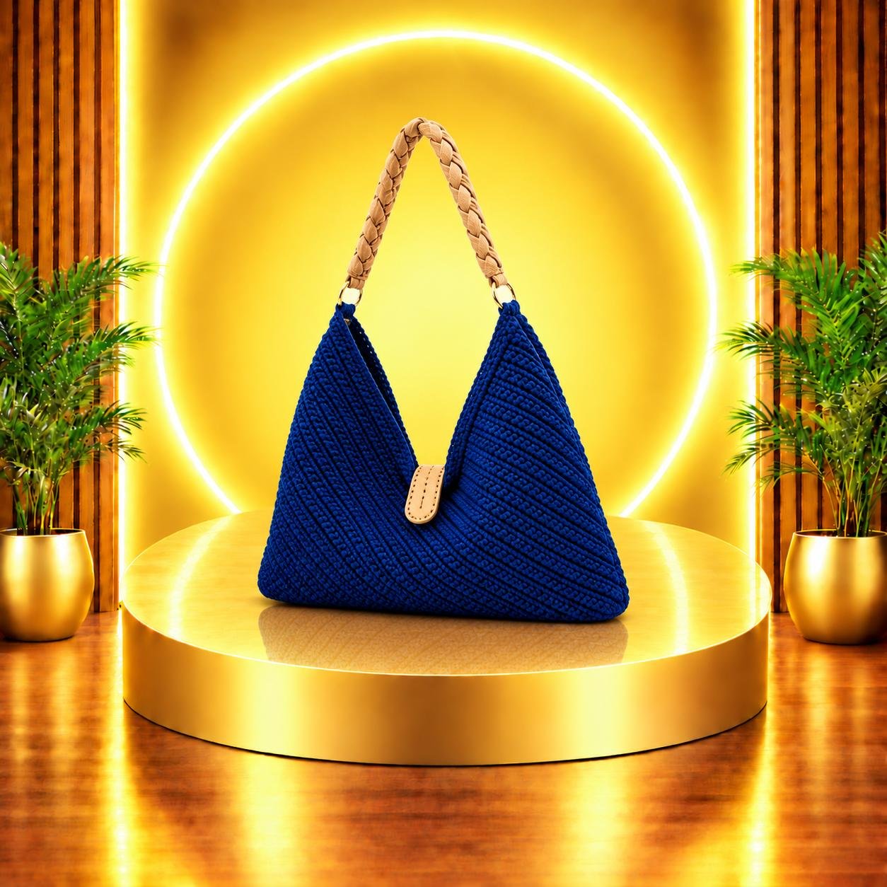 Blue Hobo Bag